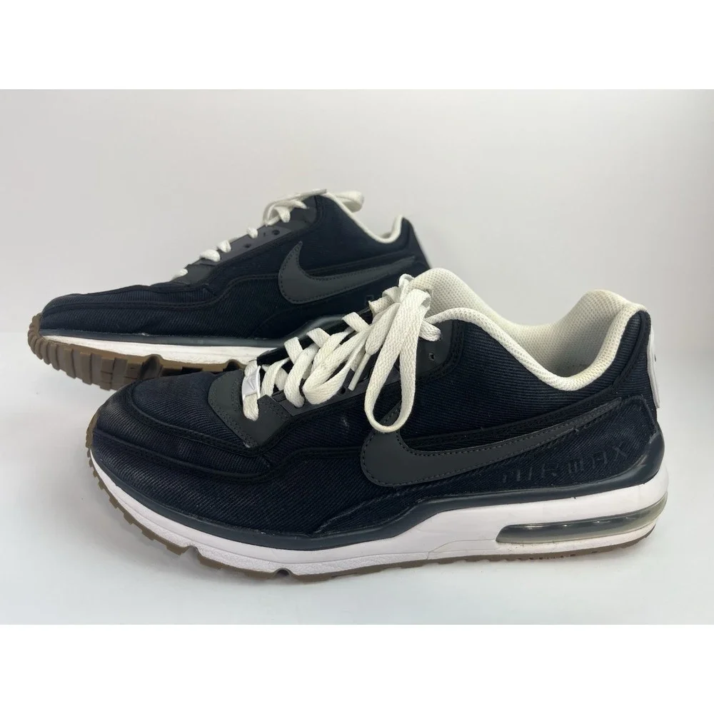 Nike Air Max LTD 3 TXT Size 12 Black White Anthracite Gum Denim 746379-001